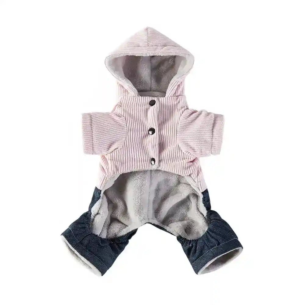 Cappotto Cani Coco Tweed - Velluto Coste 4 Zampe Pile by Dog Moda
