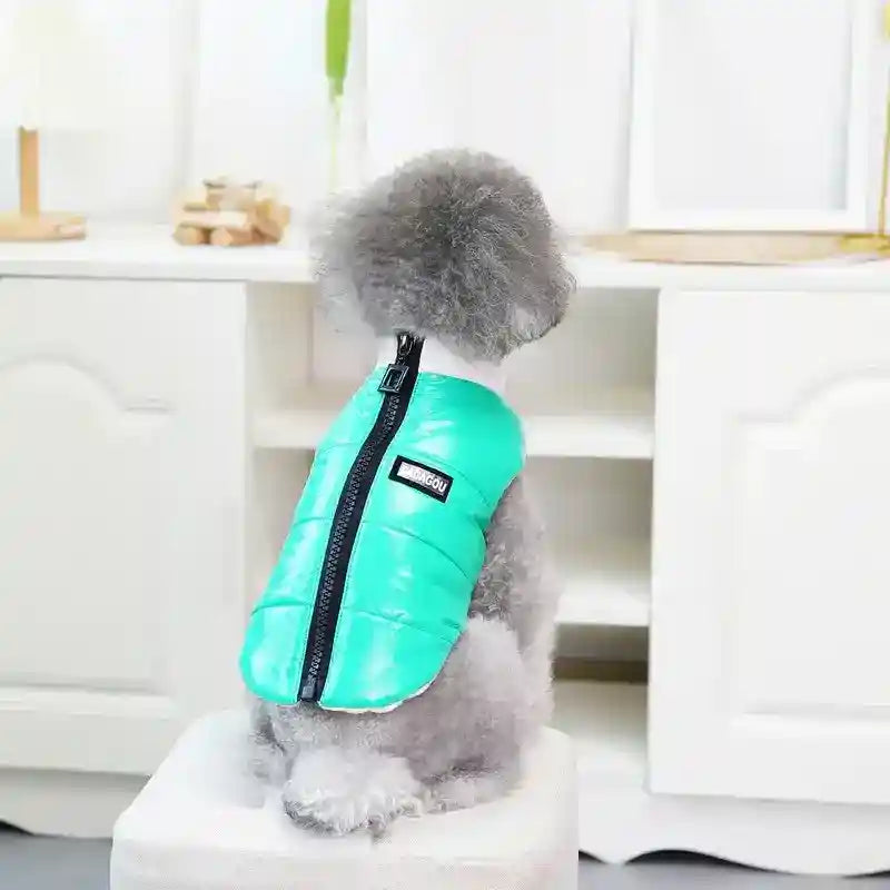 Piumino per Cani Quattro Zampe "Dadagou" – Cappottino in Pile Caldo e Comodo per Cani di Piccola Taglia by Dog Moda