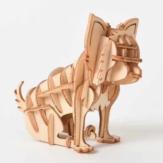 Puzzle 3D Legno Animali - Gioco Educativo Cane Gatto by Dog Moda