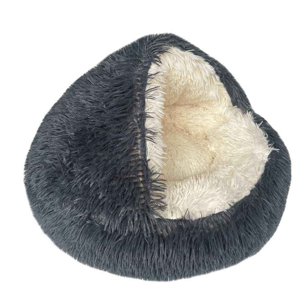Cuccia per cani in pile con copertina - foto 5