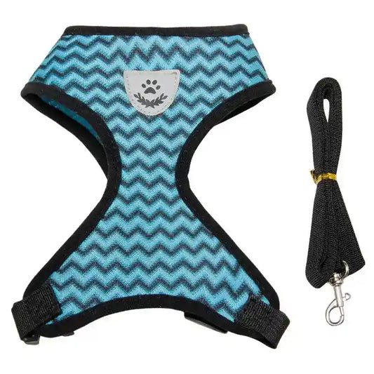 Pettorina per Cani e gatti Modello "Urban" - Traspirante con Inserti Riflettenti by Dog Moda
