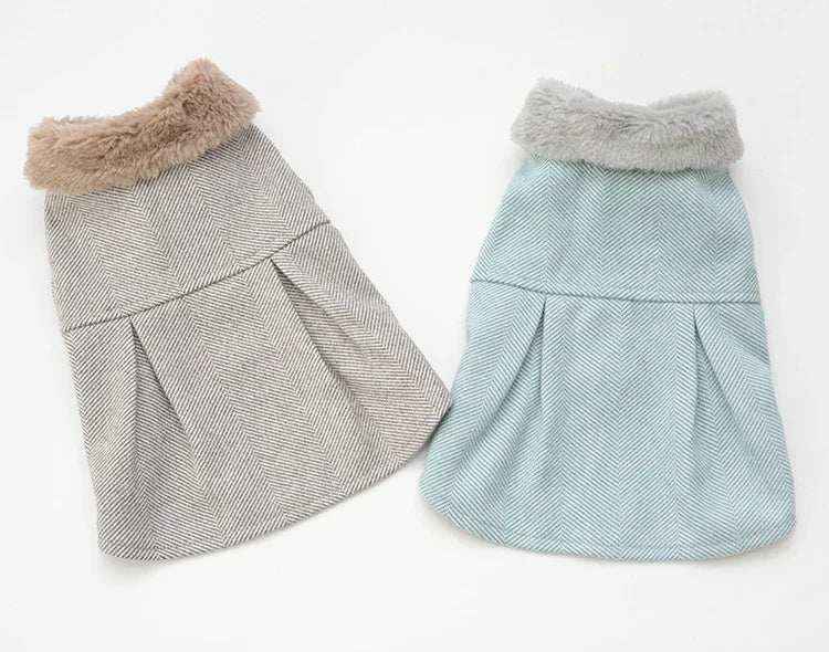 Cappottino Smanicato Vogue Pup - Righe e Pile Caldo by Dog Moda