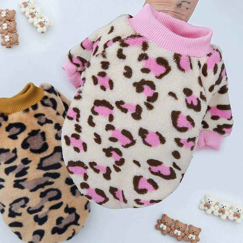 Felpina Leopardata per Cani "Baffo Pardo" - Stile e Comfort Selvaggio by Dog Moda