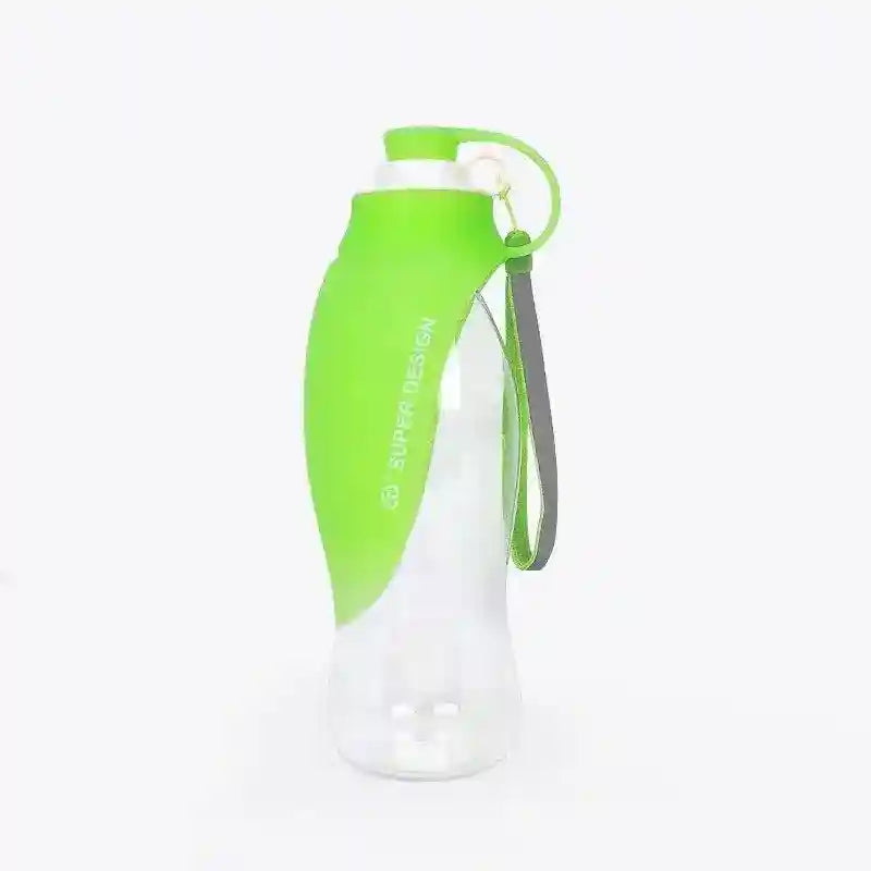 Borraccia per cani portatile da 600 ml "Foglia" - Dog Moda