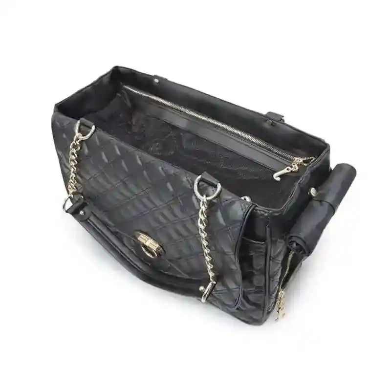 BORSA TRASPORTINO PER CANI IN ECOPELLE "MILANO" - Dog Moda