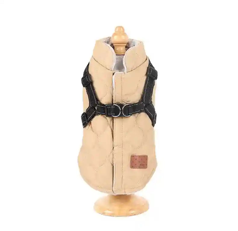 Cappottino per cani "Vicky" con pettorina e zip sul dorso | DogModa by Dog Moda