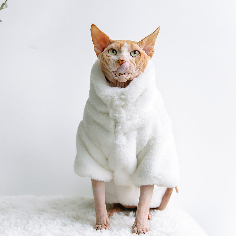 "McQueen" Faux Fur Coat for Cats - Warm and Elegant