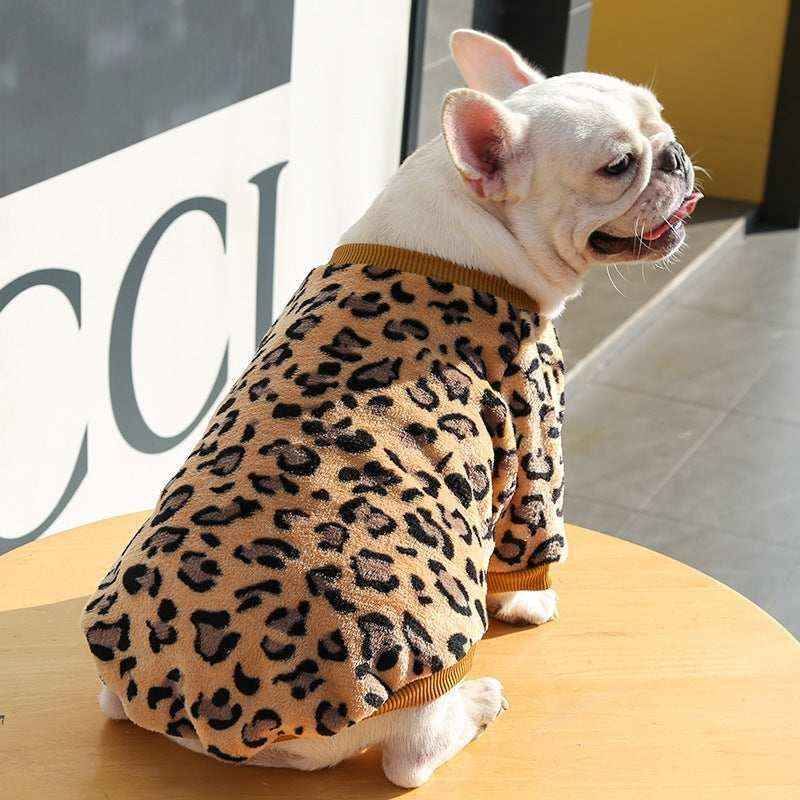 Felpina Leopardata per Cani "Baffo Pardo" - Stile e Comfort Selvaggio by Dog Moda