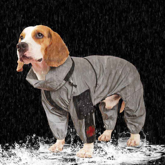 Impermeabile per Cani Quattro Zampe "Pluto" - Protezione Totale da Pioggia e Vento by Dog Moda