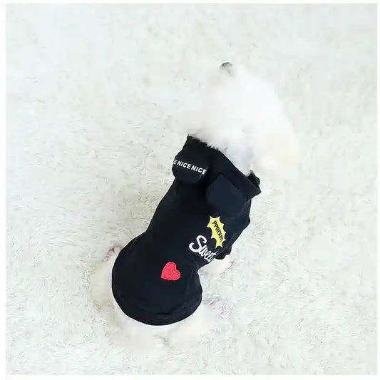 Felpa per Cani con Cappuccio Sweet | Orecchie e Ricamo Cuoricino by Dog Moda