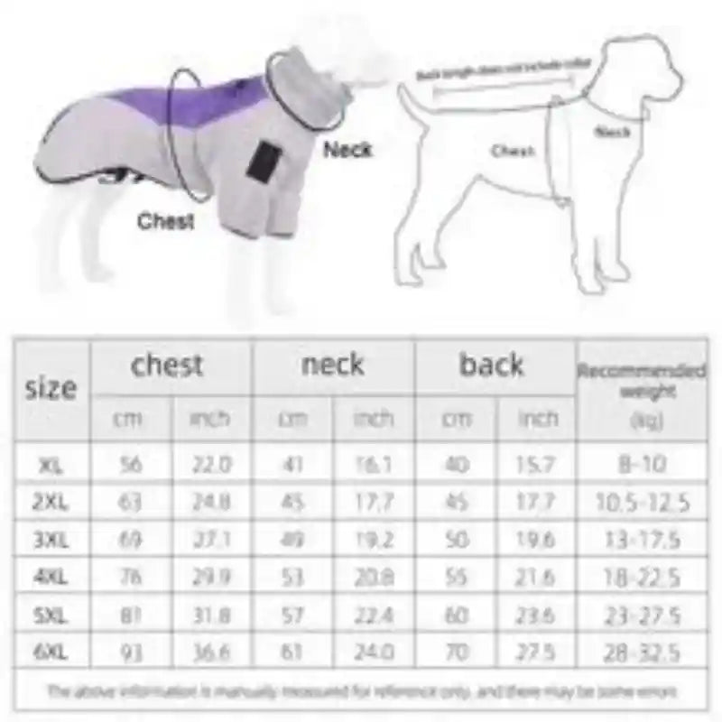 Cappotto Impermeabile Cani Riflettente - Skylight XL by Dog Moda