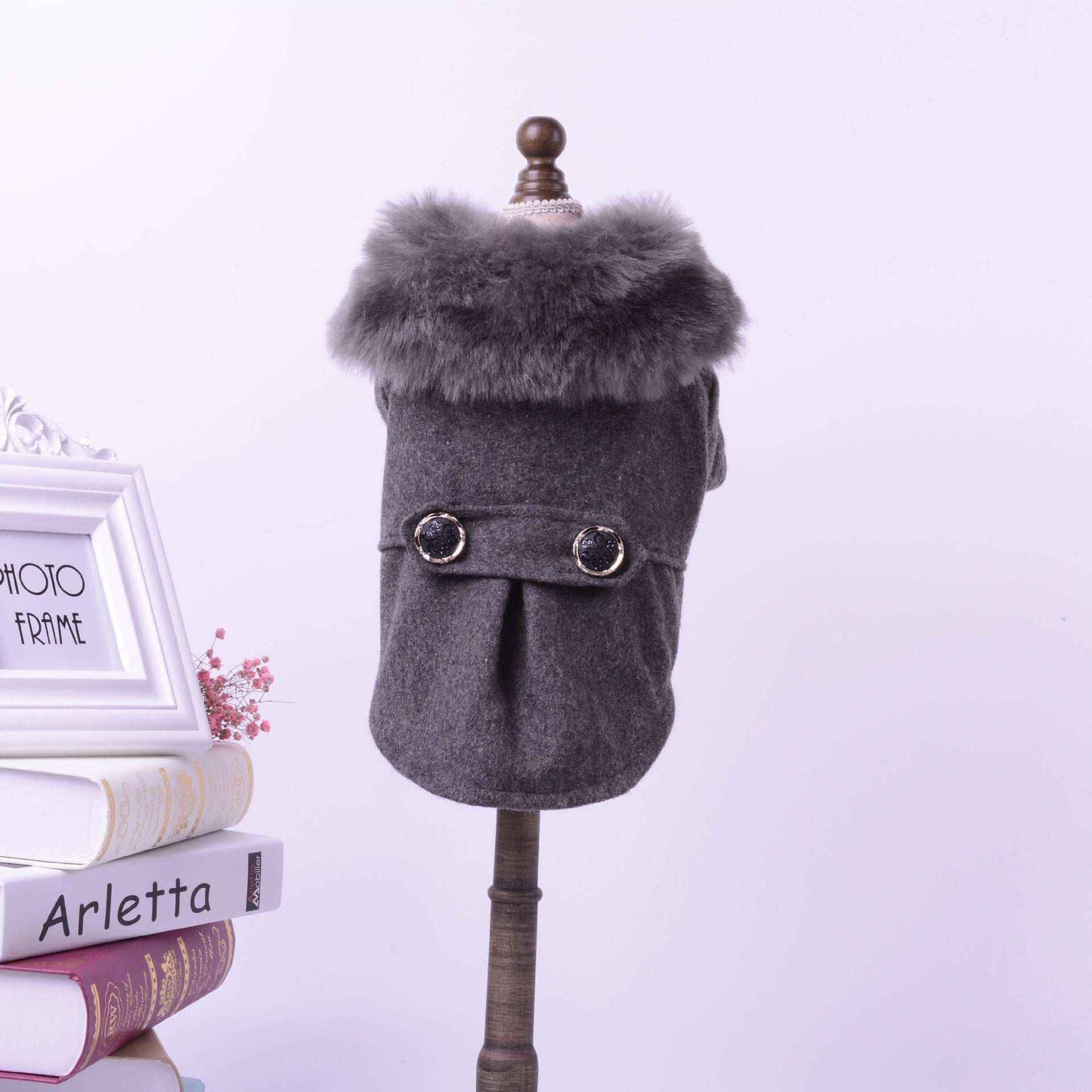 Cappottino Elegante per Cani con Colletto in Pelliccia - Modello "Royal Fur" - Dog Moda