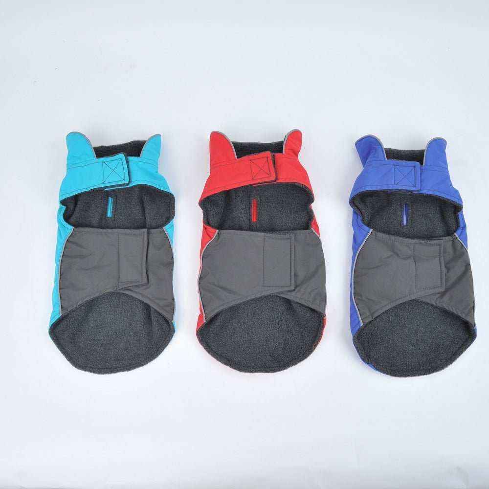 Cappottino impermeabile per carlino con pile e velcro - foto 2