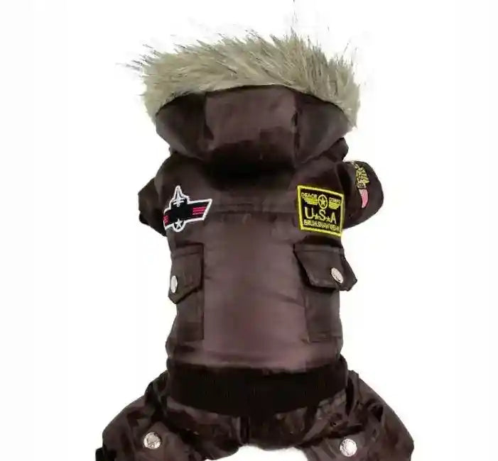 Cappottino per Cani con cappuccio Modello "USA" - Dog Moda