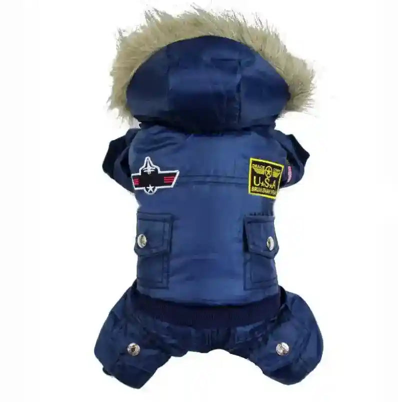 Cappottino per Cani con cappuccio Modello "USA" - Dog Moda