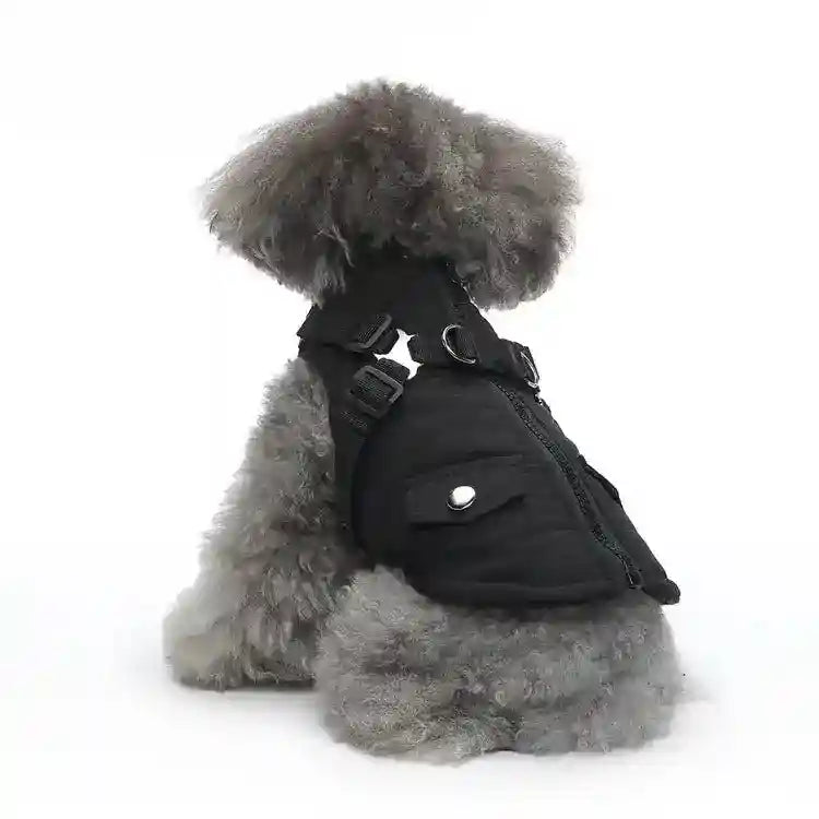 Cappottino impermeabile per cani Cortina con pettorina e cappuccio - foto 2