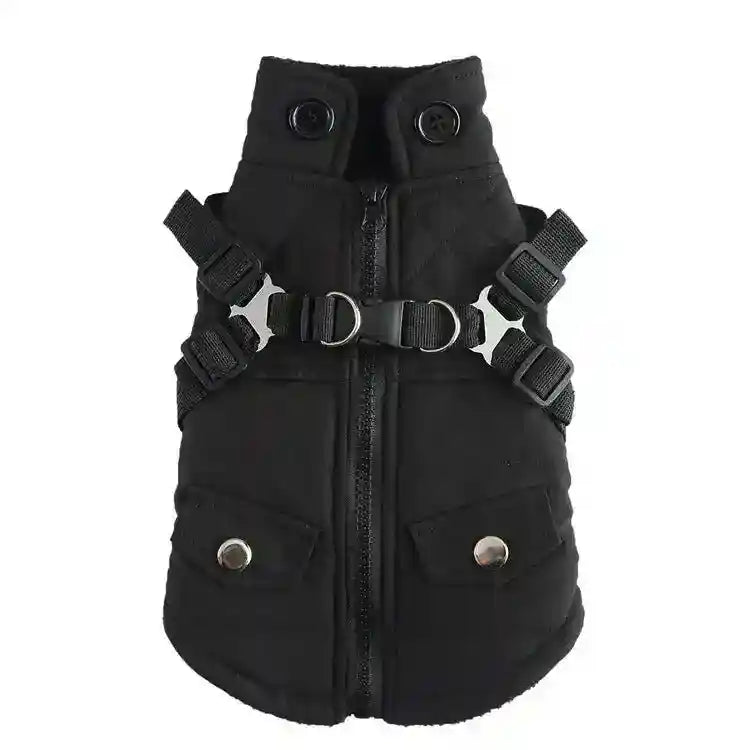 Cappottino per Cani Impermeabile con Pettorina Integrata - Modello "Cortina" - Dog Moda