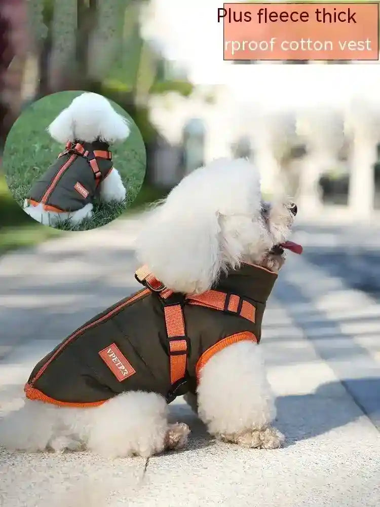 Cappottino per cani in pile con pettorina VPET - Dog Moda