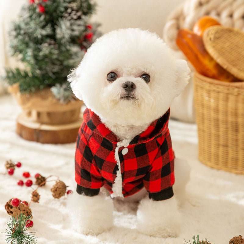 Cappottino per Cani Modello "Flakes" con cappuccio - Dog Moda