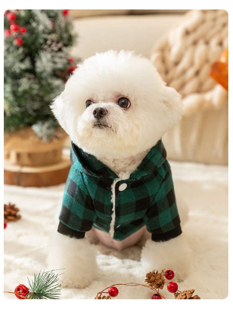 Cappottino per Cani Modello "Flakes" con cappuccio - Dog Moda