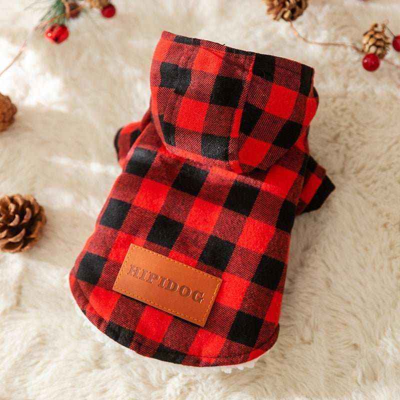 Cappottino per Cani Modello "Flakes" con cappuccio - Dog Moda