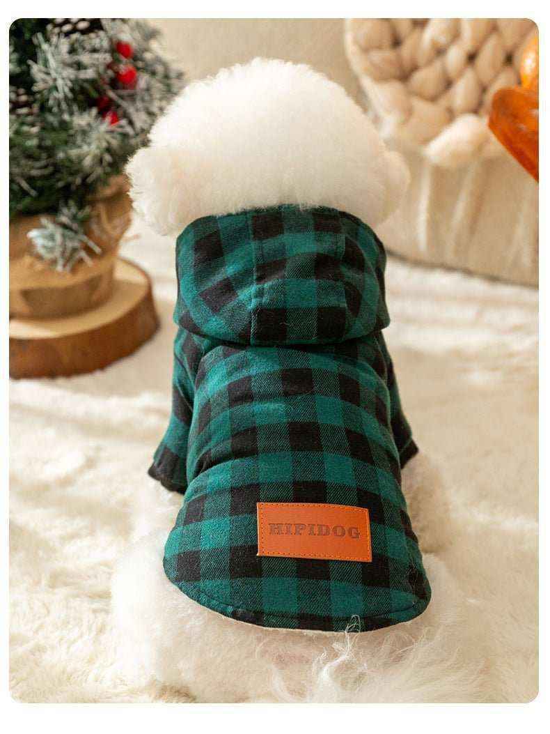 Cappottino per Cani Modello "Flakes" con cappuccio - Dog Moda