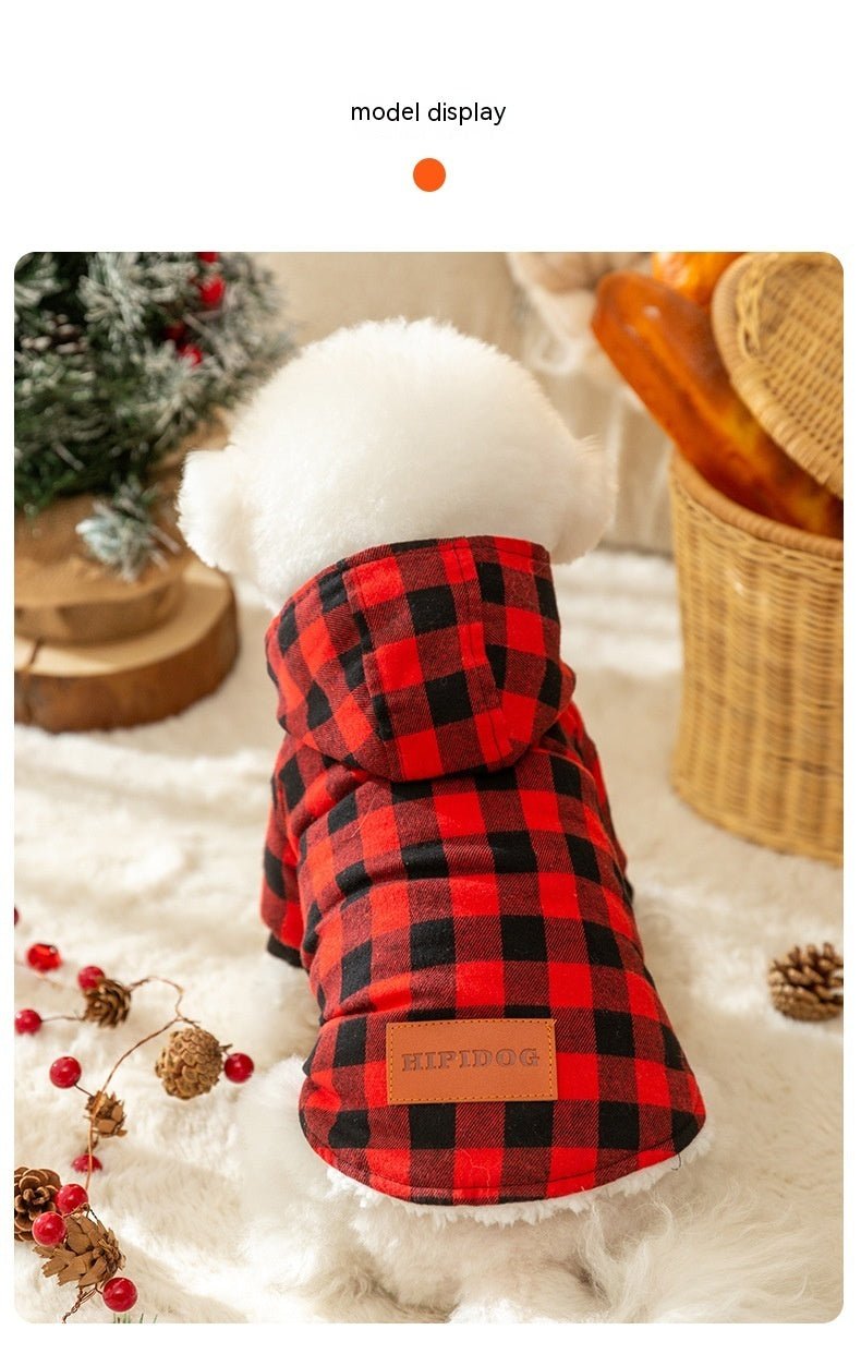 Cappottino per Cani Modello "Flakes" con cappuccio - Dog Moda