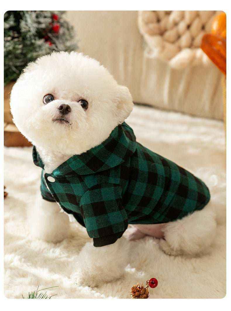 Cappottino per Cani Modello "Flakes" con cappuccio - Dog Moda