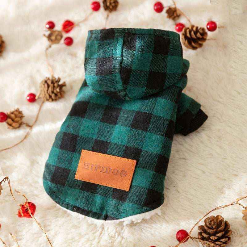 Cappottino per Cani Modello "Flakes" con cappuccio - Dog Moda