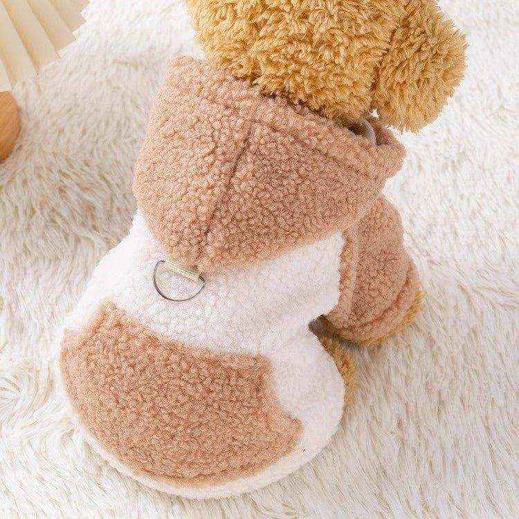 Cappottino per cani Ulisse in pile con cappuccio