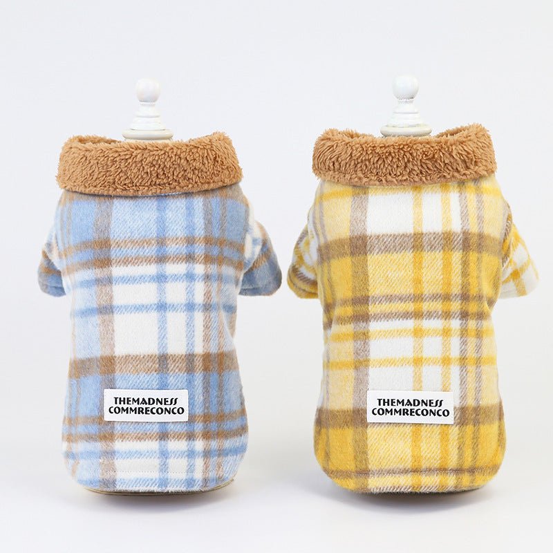 Cappottino per Cani "Plaid Cozy" - Eleganza e Calore con Fantasia a Quadri - Dog Moda