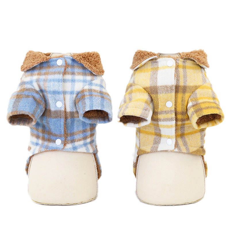 Cappottino per Cani "Plaid Cozy" - Eleganza e Calore con Fantasia a Quadri - Dog Moda