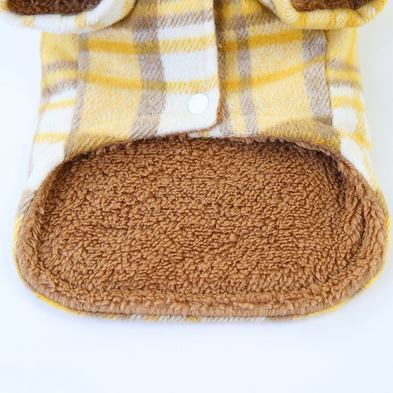 Cappottino per Cani "Plaid Cozy" - Eleganza e Calore con Fantasia a Quadri - Dog Moda