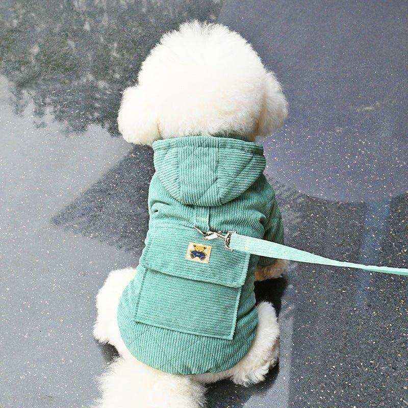 Cappottino per Cani velluto a coste Modello "Little Bear" - Dog Moda