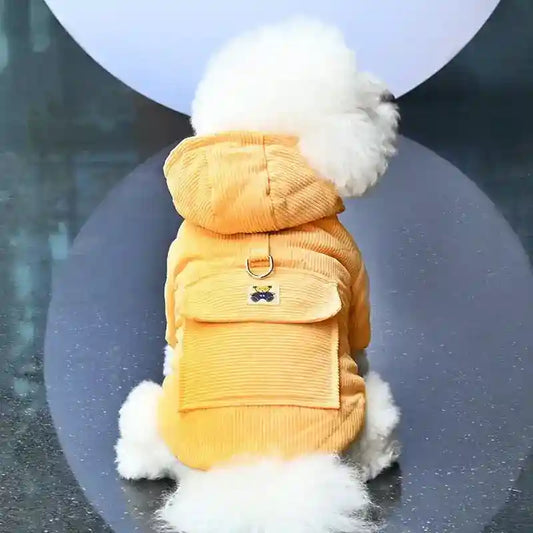 Cappottino per Cani velluto a coste Modello "Little Bear" - Dog Moda