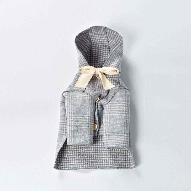Cappottino Simil Cashmere per Cani con Cappuccio e Fiocchetto – Eleganza Invernale - Dog Moda