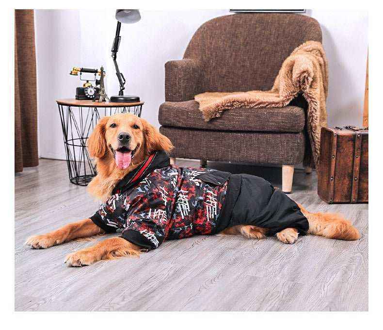 Cappotto impermeabile con zampe per Golden Retriever e Labrador