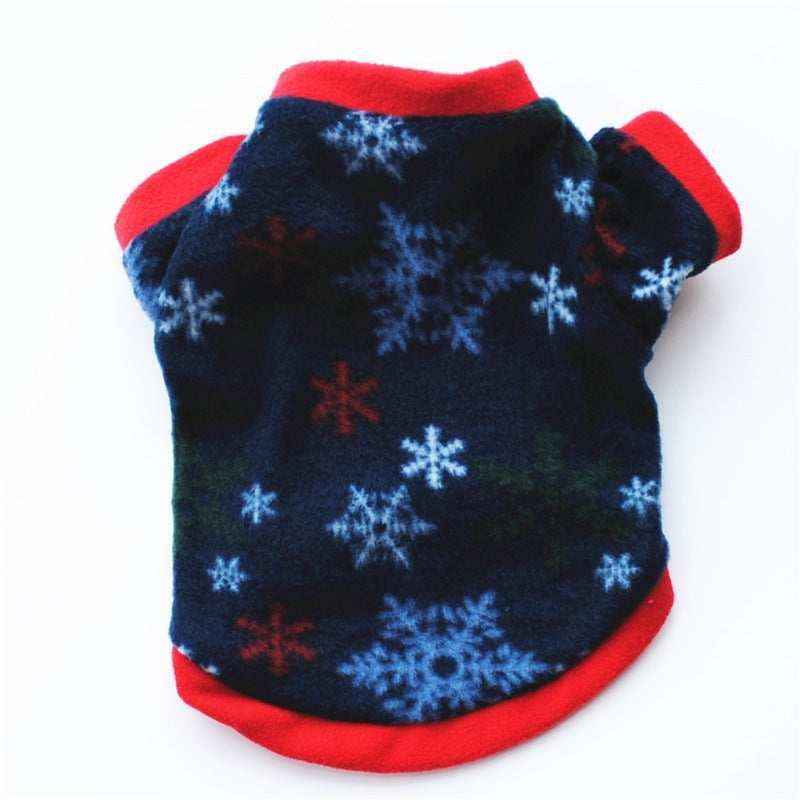 Maglia per Cani di Piccola Taglia in Caldo Pile con Fantasie Festive - Dog Moda