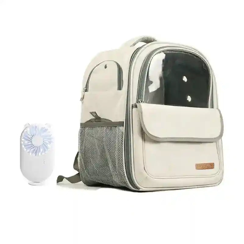 Zaino Trasportino Cani con Ventola Ricaricabile + 5 Teli by Dog Moda