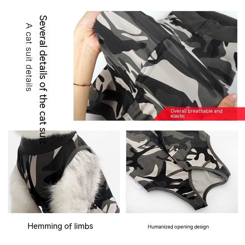 Post-Op Cat Suit Camouflage Black/Grey