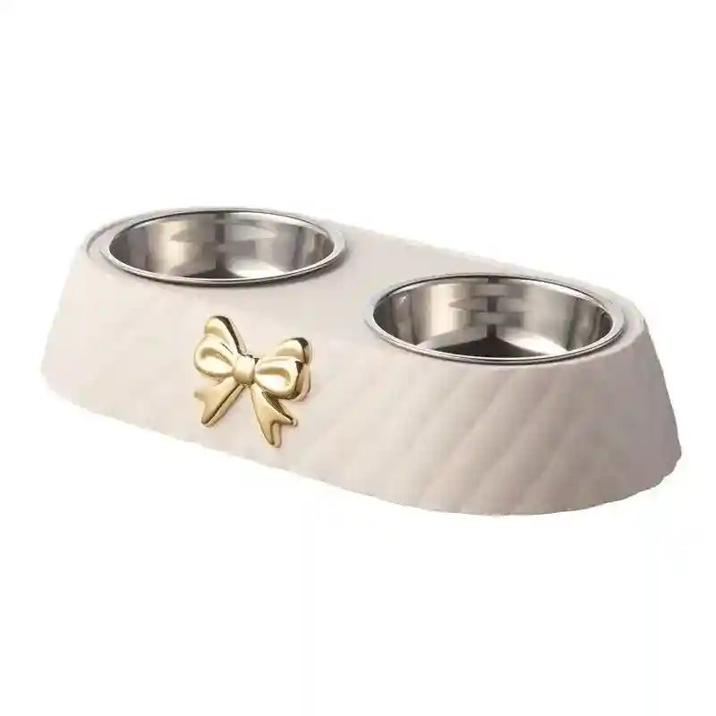 Ciotola per cani e gatti in acciaio "Chanel" - Dog Moda