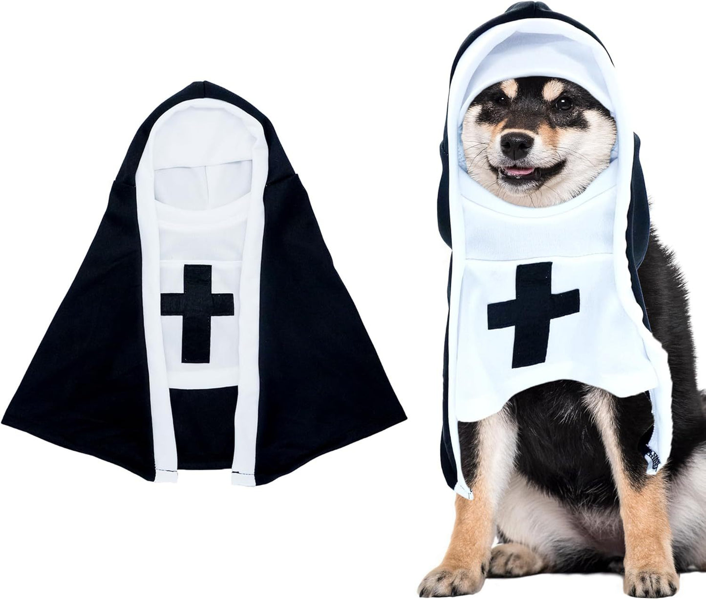 Costume da Suora per Cani e gatti - Modello "PET SHOW" Speciale Halloween - Dog Moda