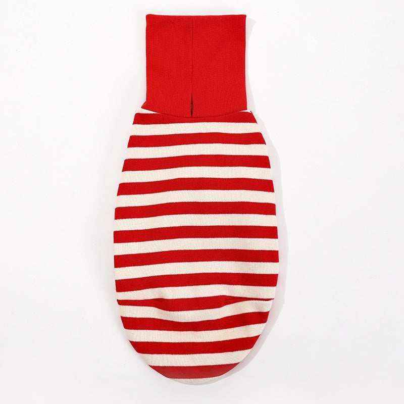 Maglia per Levrieri "Chouchou Pet" a Righe con Collo Alto Ripiegabile by Dog Moda