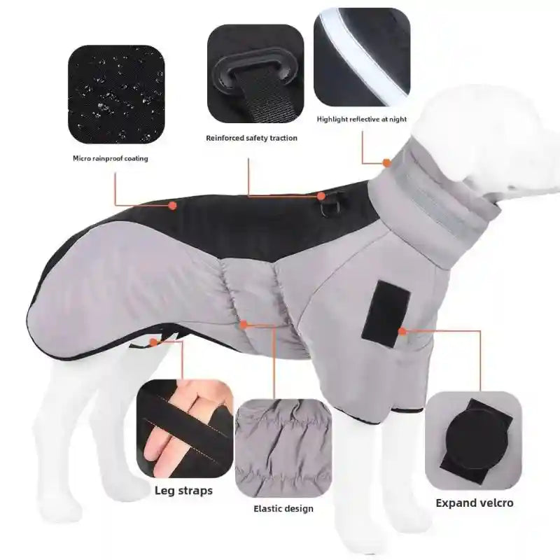 Cappotto Impermeabile Cani Riflettente - Skylight XL by Dog Moda