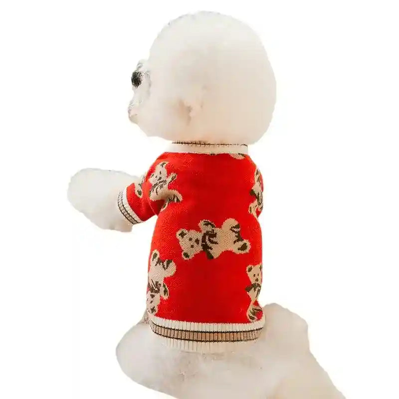 Maglione Cani Gatti Orsetto - Caldo Leggero Autunno by Dog Moda