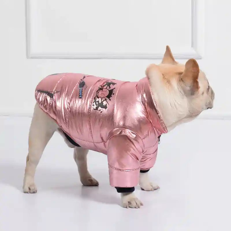 Cappotto Impermeabile Cani Bulldog Zip - Imbottito by Dog Moda