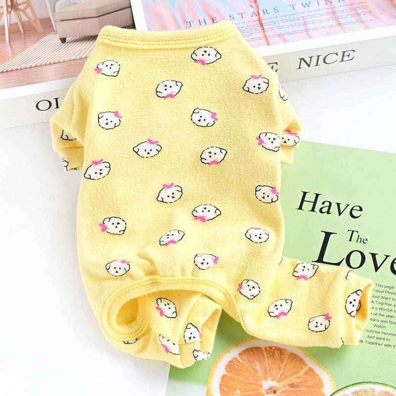 Tutina "Filo di Luna" per Barboncino in Cotone Elasticizzato by Dog Moda