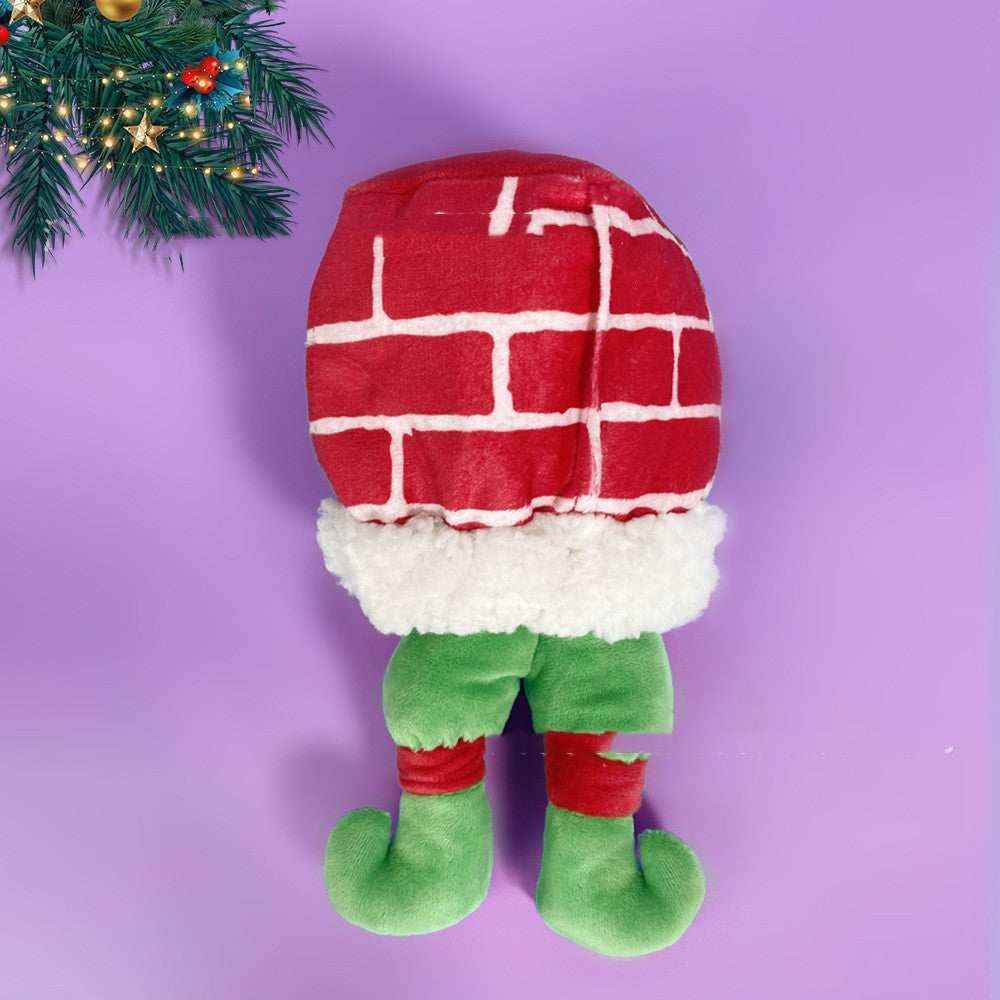 Gioco in Peluche Natalizio per Cani – Camino con Personaggi Festivi by Dog Moda
