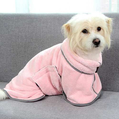 Absorbent and Soft Terry Bathrobe for Dogs and Cats