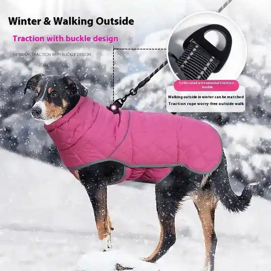 Cappotto per cani "Rose" riflettente impermeabile con gancio | DogModa by Dog Moda
